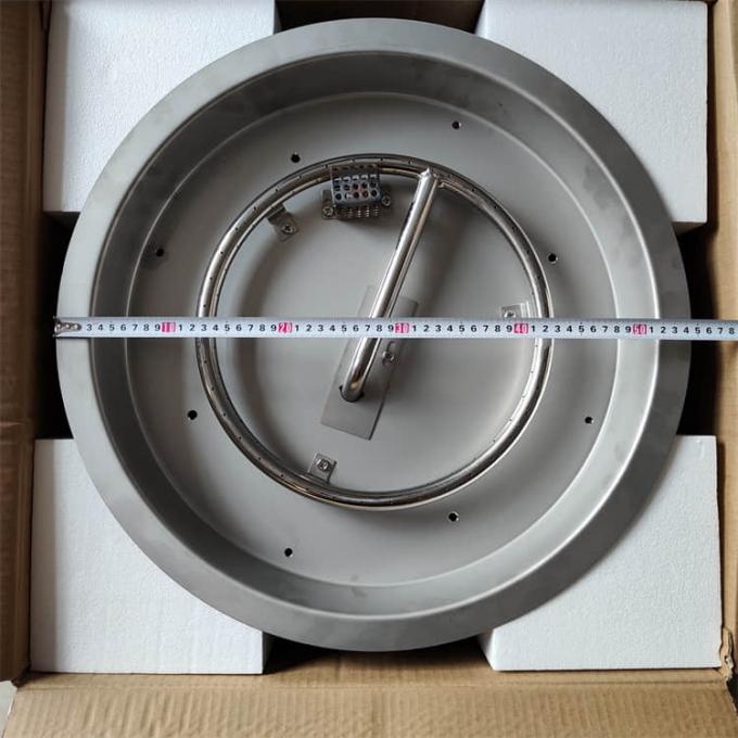 20lb 36 Inch Fire Pit Pan SUS304 Gas Fireplace Burner Pan