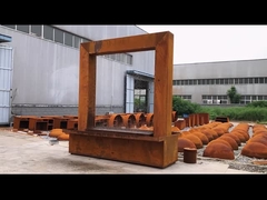Stylish Artificial Fountain Corten Steel Cascade For Home Garden Decoration