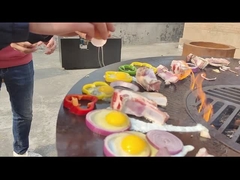 Portable Pizza Oven Corten Steel Bbq Grill Easily Assembled Outdoor