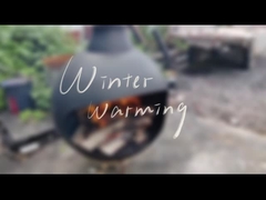 Hanging Ceiling Suspended Fireplace Wall Mount Metal Fireplace