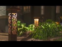 10W 12W Corten Steel Bollard Lights Rust Color Outdoor Decoration Lighting Fixture