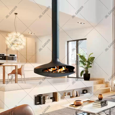 Carbon Steel Hanging Suspended Ceiling Fireplace 600mm 800mm 1000mm