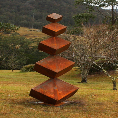 Contemporary Corten Steel Sculpture Art Tree 200mm - 3500mm Easy To Clean