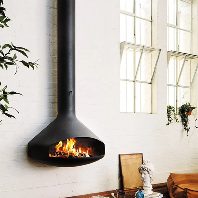 Premium 600mm-1000mm Steel Suspended Wood Heater  Indoor Hanging Fireplace