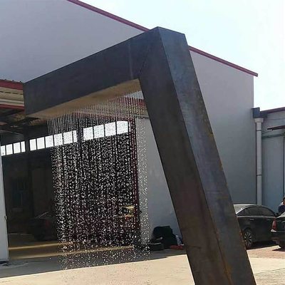 SGS Corten Steel Water Feature 1800mm Rain Curtain Water Feature
