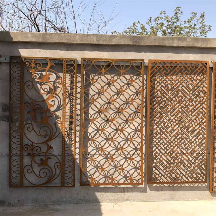 Garden 180cm Metal Decorative Panels 47.1 Inch Laser Cut Wall Fence ...