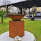 Outdoor Corten Steel BBQ Grill Brazier For 5-10 People Barbecue