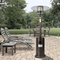 304 Stainless Steel Garden Gas Fire Pits Stand Up With Anti Tilt Switch