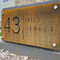 Address Stainless Steel Door Number Sign Laser Cut Garden Metal Ornaments
