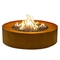 Charcoal Firepit Metal Round Smokeless Wood Burning Steel Fire Pits