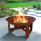Modern Outdoor Indoor Garden Corten Steel Bbq Firepit Customized
