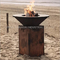 Portable Circle Plancha CookingBbq Barbecue Fire Pit Corten Steel
