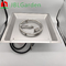 Silver Stainless Steel Square Fire Pit Burner Pre Rusted