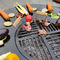 Portable Charcoal Barbecue Grill Weathering Steel 3 In 1 Bbq Grill D1000mm