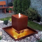 Home Decoration Corten Steel Waterfall Fountain*1800mm Customized