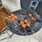 Antirust Folding Outdoor Portable Bbq Grill 21.75 Inch Diameter Fire Bowl