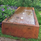 1800mm*1800mm Landscaping Water Feature Corten Steel Water Fountain Prerusted