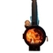 Europe Real Flame 6.0mm thick Ceiling Hanging Fireplace Roof Mounted