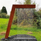 Modern Ornaments Corten Steel Water Feature 1200*400*1200mm commercial water features