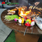 Round Charcoal Wood Burning Corten Steel Bbq Grill D800mm weather proof