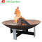 Round Outdoor Corten Steel Garden Wood Burning Fire Pit 60cm-150cm HNJBL-FB01