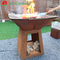 Outdoor Garden Metal BBQ Grill Charcoal Fire Pit D1000mm Customizable