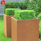 1/6 Outdoor Corten Steel Cube Planter Box 2mm  Thickness High Strength