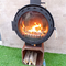 Indoor 600mm Wood Burning Fire Pits Suspended Wood Burning Fireplace ISO9001
