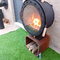 ISO9001 Indoor Wood Burning Fire Pits Wall Mounted Suspended Wood Stove