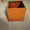 OEM Corten Steel Flower Pots Large Rusted Steel Planter Boxes Abrasion Proof