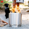 Outdoor Stainless Steel Stove Round Wood Burning Fire Pit Solo Stove