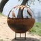 Wood Fuel Outdoor Steel Fire Pit Assembly Required 60cm/80cm/100cm/Custom Depth
