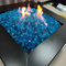 800mm Patio Propane Fire Pit Table ISO Garden Glass Fire Pit