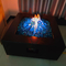 800mm Patio Propane Fire Pit Table ISO Garden Glass Fire Pit