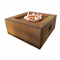 ISO Garden Gas Fire Pits 1200mm Outdoor Dining Table With Fire Pit