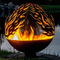 59.1 Inch Metal Sphere Fire Pit ISO9001 Corten Steel Firepits