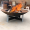 100cm 150cm Corten Steel Extra Large Fire Pit And Water Bowl