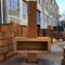 3.9ft Corten Steel Fireplace 2mm Thickness ISO Steel Outdoor Fireplaces