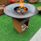 5-10 People Bbq Corten Outdoor Wood Burning Grill 120kg Versatile