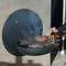 Corten Steel Wood Burning Fire Pits 0.8m Wall Mounted Charcoal Bbq
