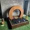 2mm Thick Rusted Steel Water Feature 1.5m Corten Steel Round Water Table