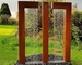Wide 9ft Corten Steel Water Feature 180cm Rain Curtain Fountain Outdoor