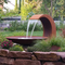 Thick 2mm Artificial Water Fountain 20cm Water Feature Corten Steel
