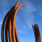 200cm Corten Steel Sculpture 6.5ft Large Metal Garden Art Rustic