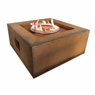 Iso9001 Patio Gas Fire Pit Table Corten, Are Gas Fire Pit Tables Safe